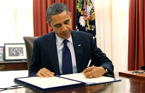President signing a bill into law