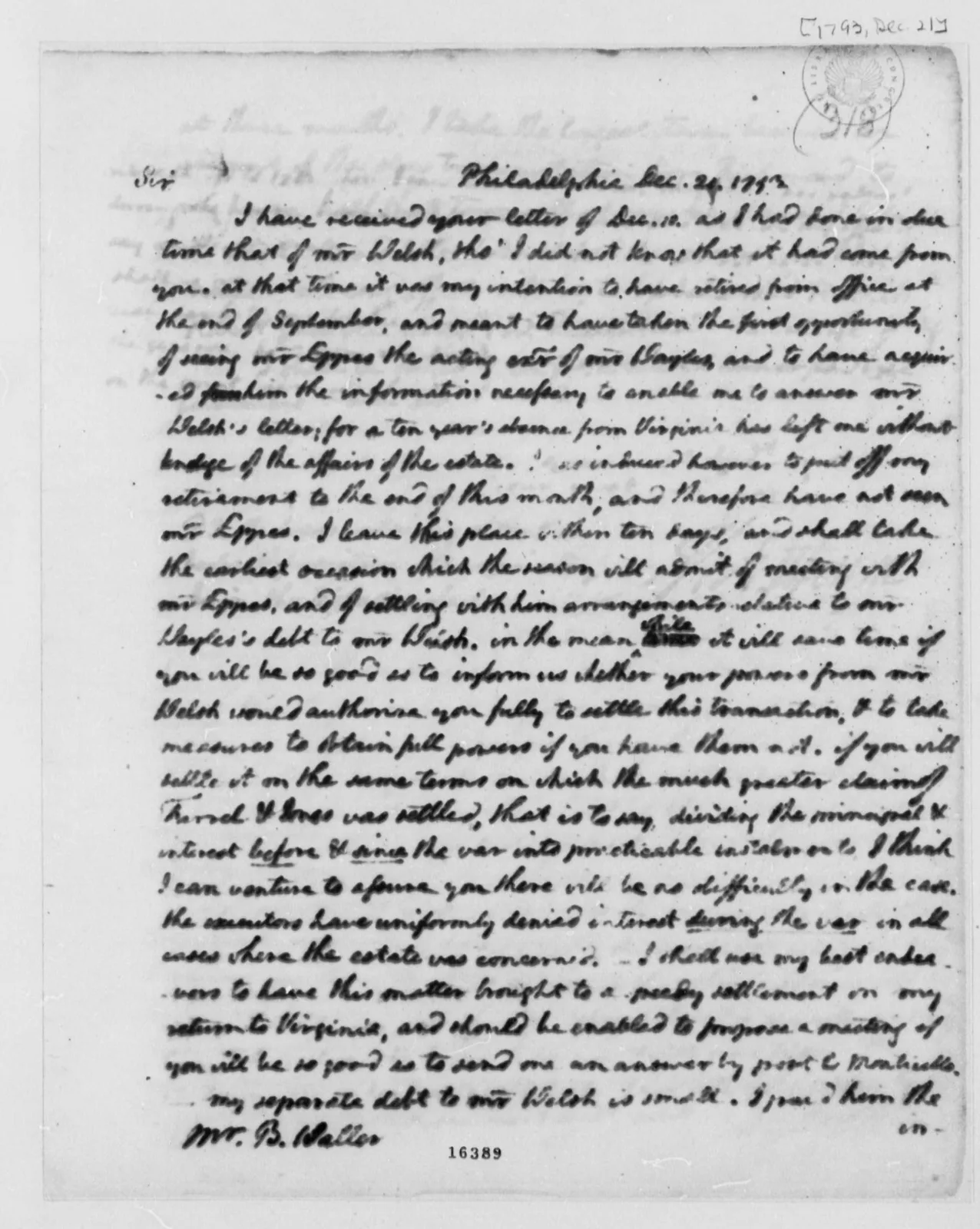 Thomas Jefferson's letter to the Danbury Baptists, 1802