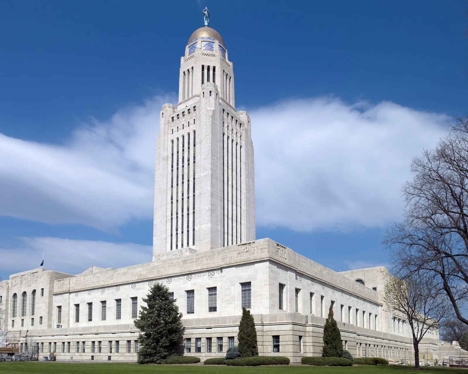 Edificio del parlamento de Nebraska (el único estado con una sola cámara)