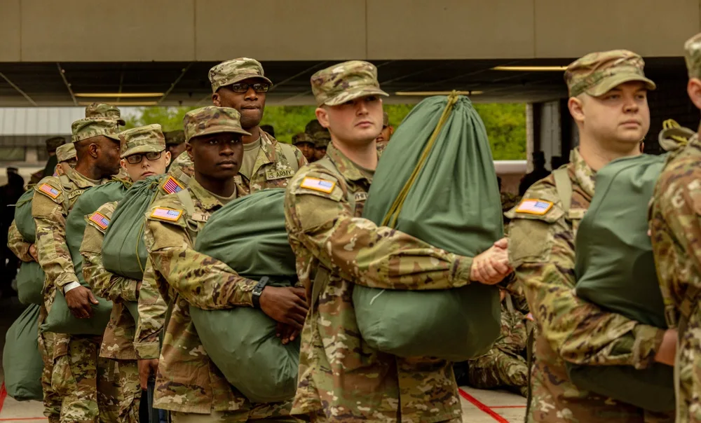 Army recruits undergo Basic Combat Training at Fort Jackson, South Carolina