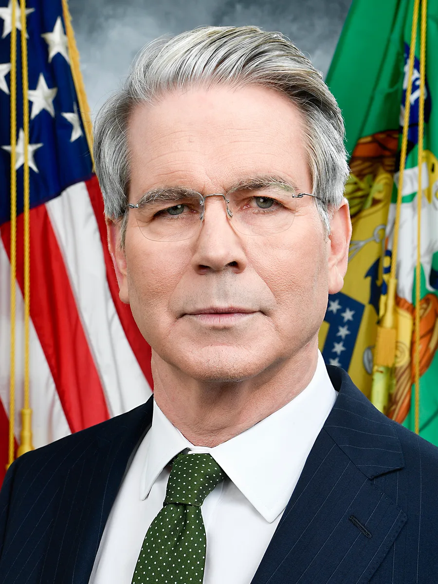 Official portrait of Secretary of the Treasury Scott Bessent