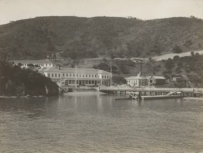Angel Island Immigration Station in San Francisco Bay where thousands of Chinese immigrants were detained