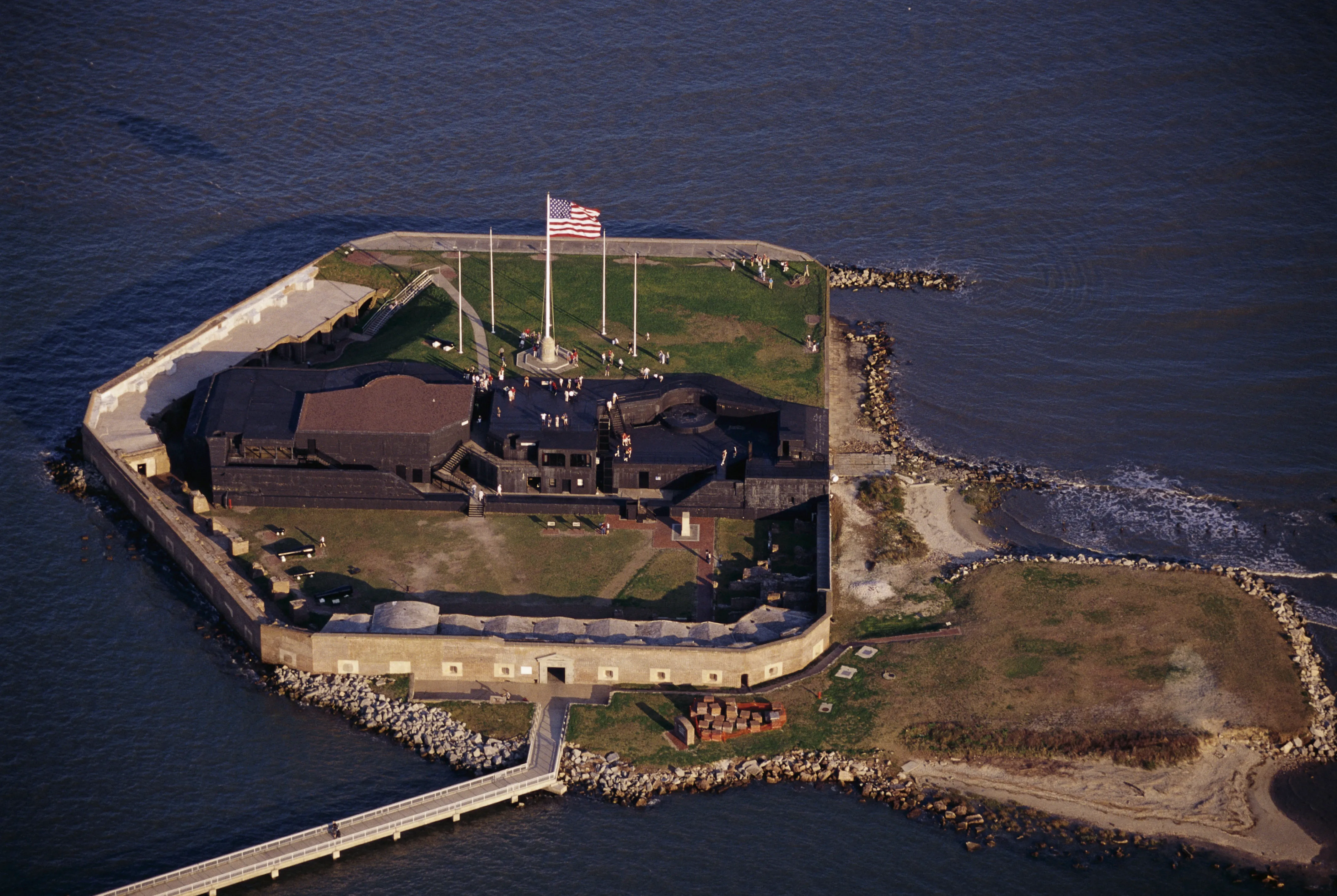Fort Sumter in Charleston Harbor, South Carolina, where the Civil War began