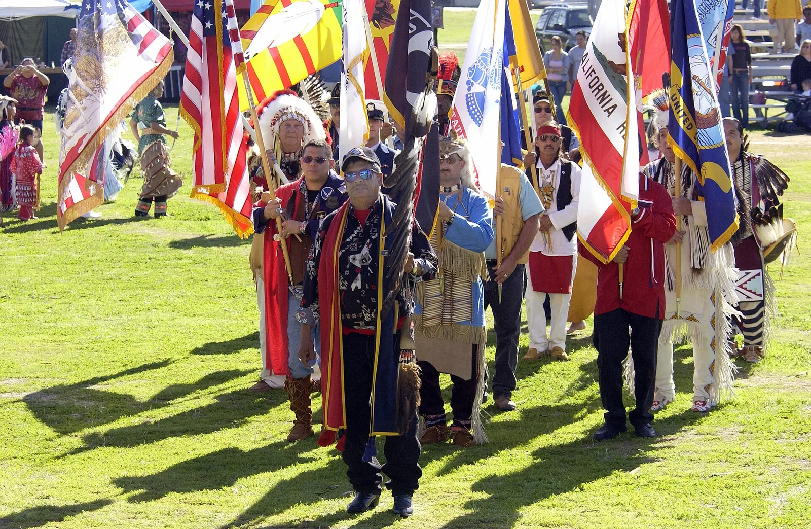 Contemporary Native American community gathering and celebration