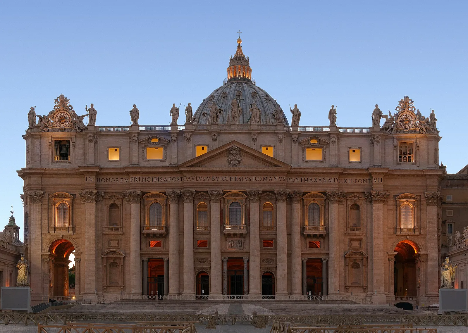 St. Peter's Basilica in Vatican City, seat of the Papacy