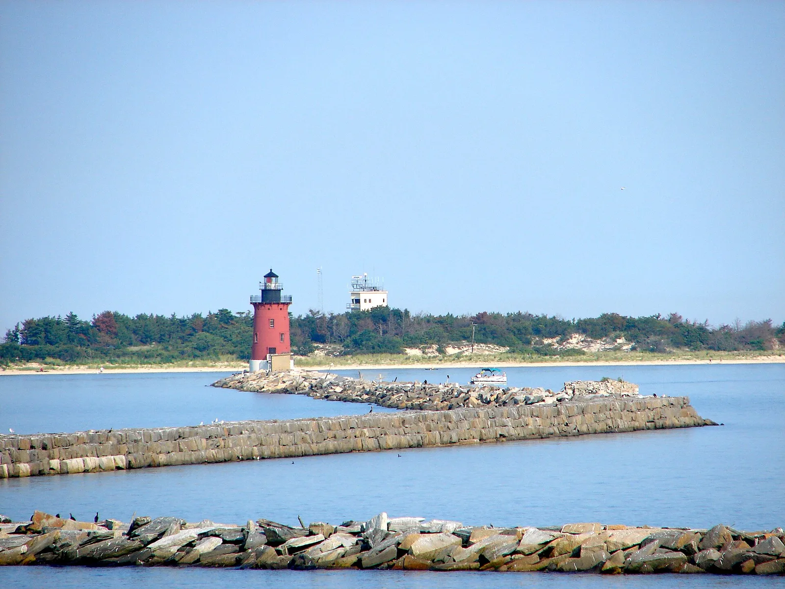 Cape Henlopen State Park beach and dunes where Delaware Bay meets the Atlantic Ocean