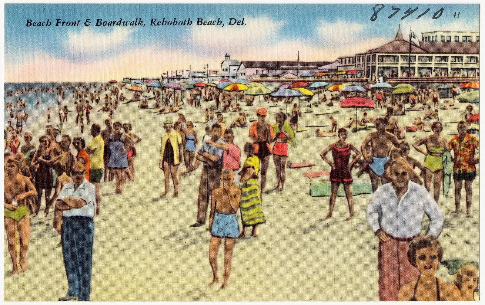 Rehoboth Beach boardwalk and Delaware coast near Cape Henlopen State Park