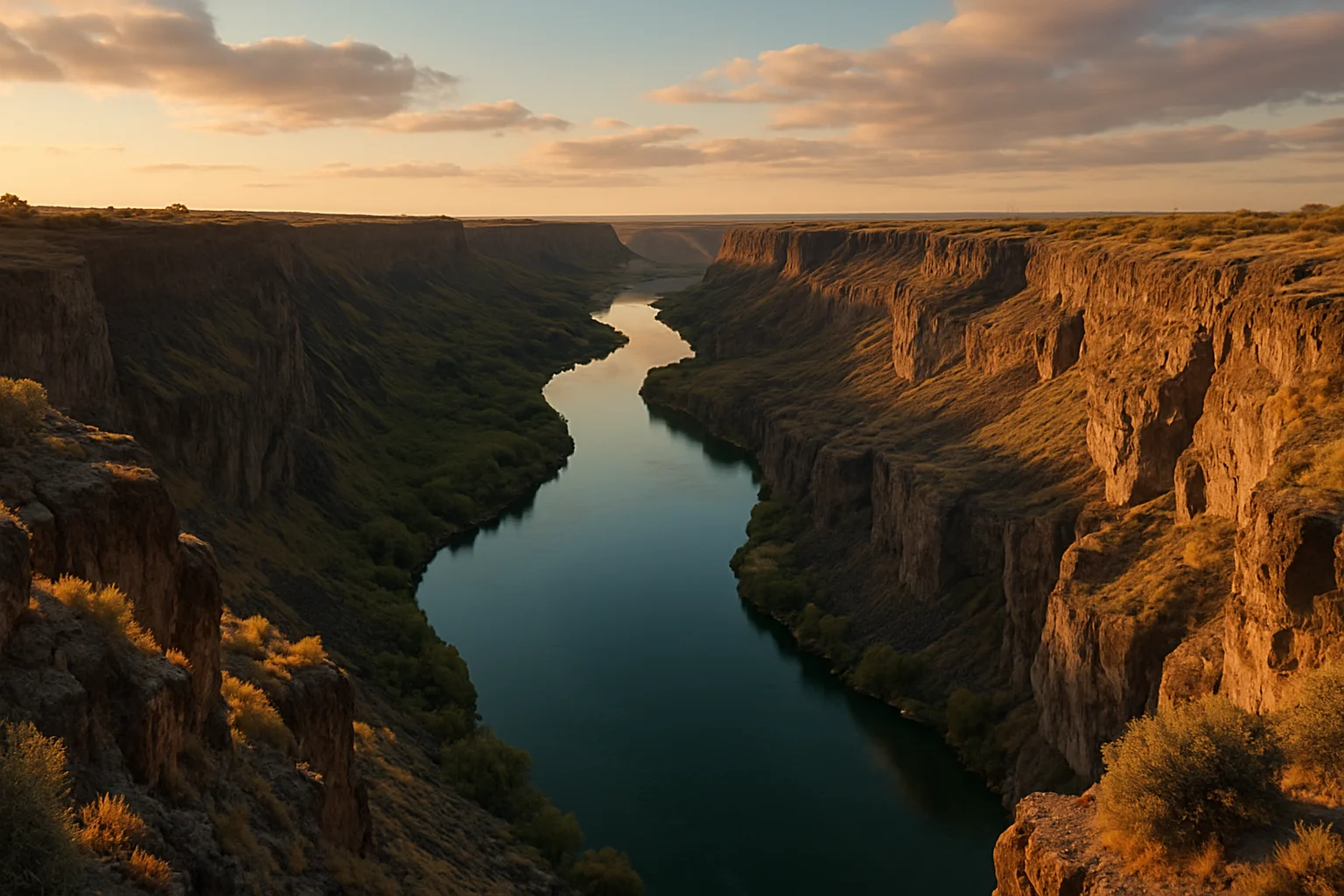 Shoshone Falls on the Snake River Canyon in Twin Falls, the Niagara of the West, Idaho