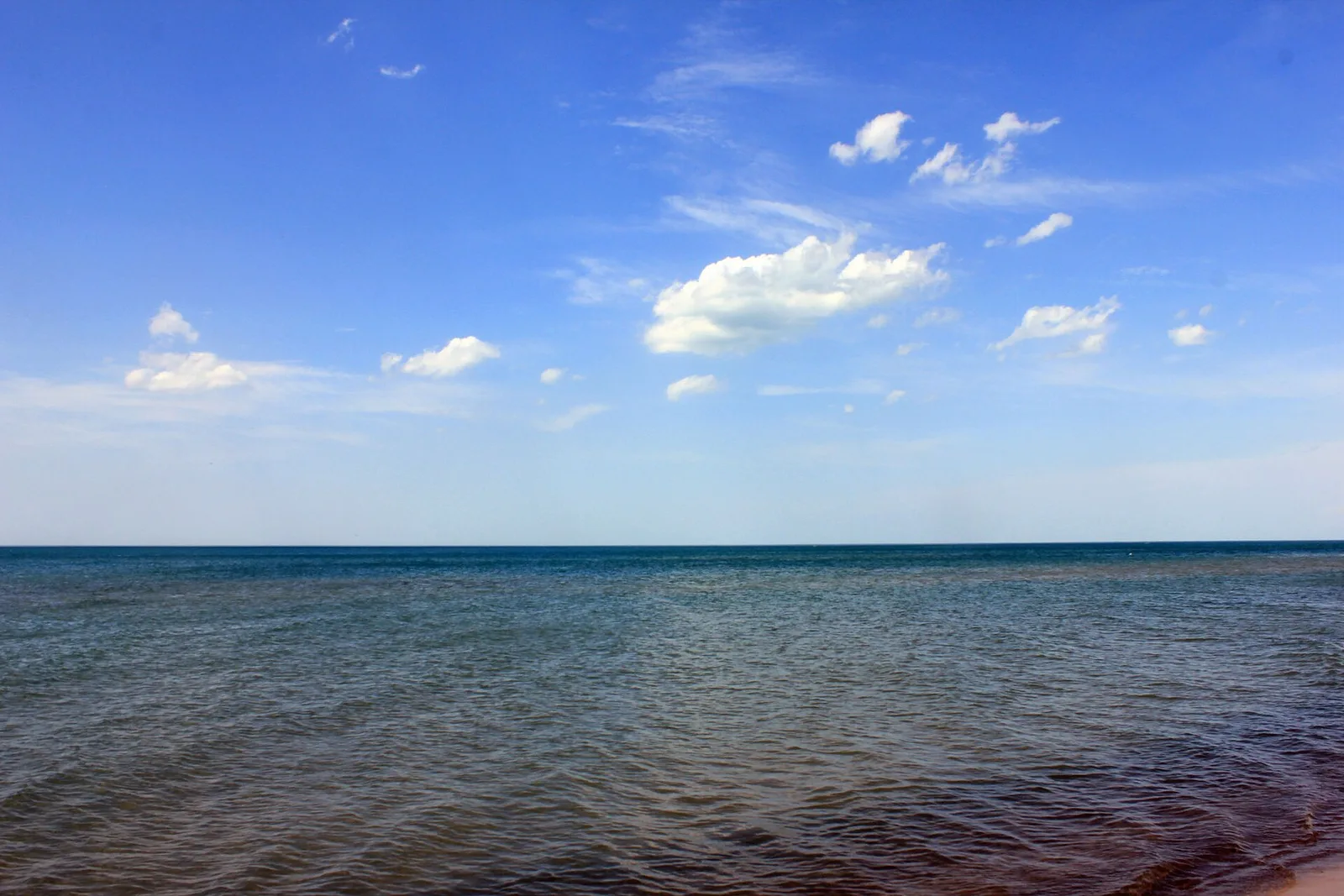 Sand dunes and Lake Michigan shoreline at Indiana Dunes National Park