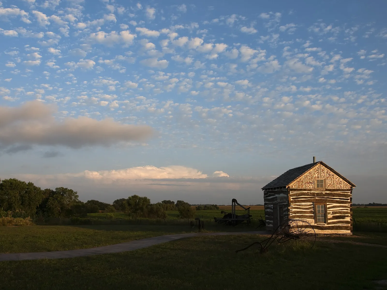 The Homestead National Historical Park near Beatrice, Nebraska, site of the nation's first homestead claim filed on January 1, 1863