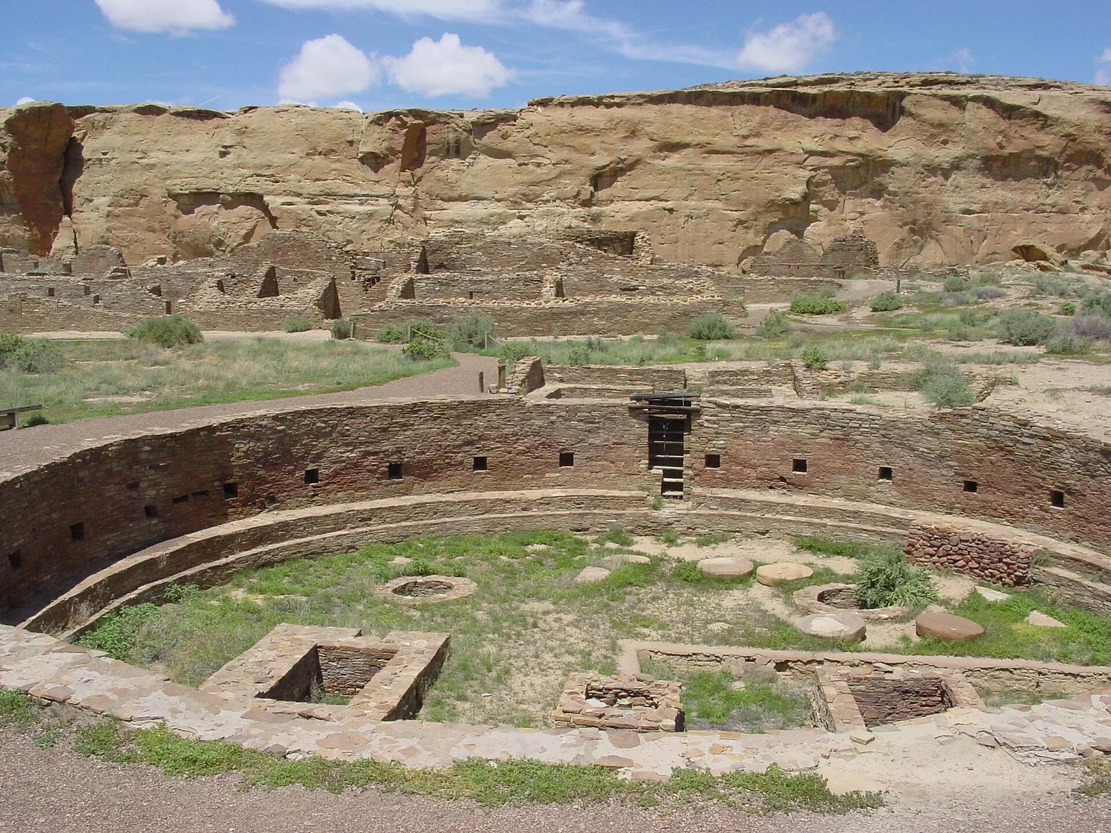 The ruins of Chaco Canyon in northwestern New Mexico, center of the most sophisticated pre-Columbian civilization north of Mexico, now a UNESCO World Heritage Site