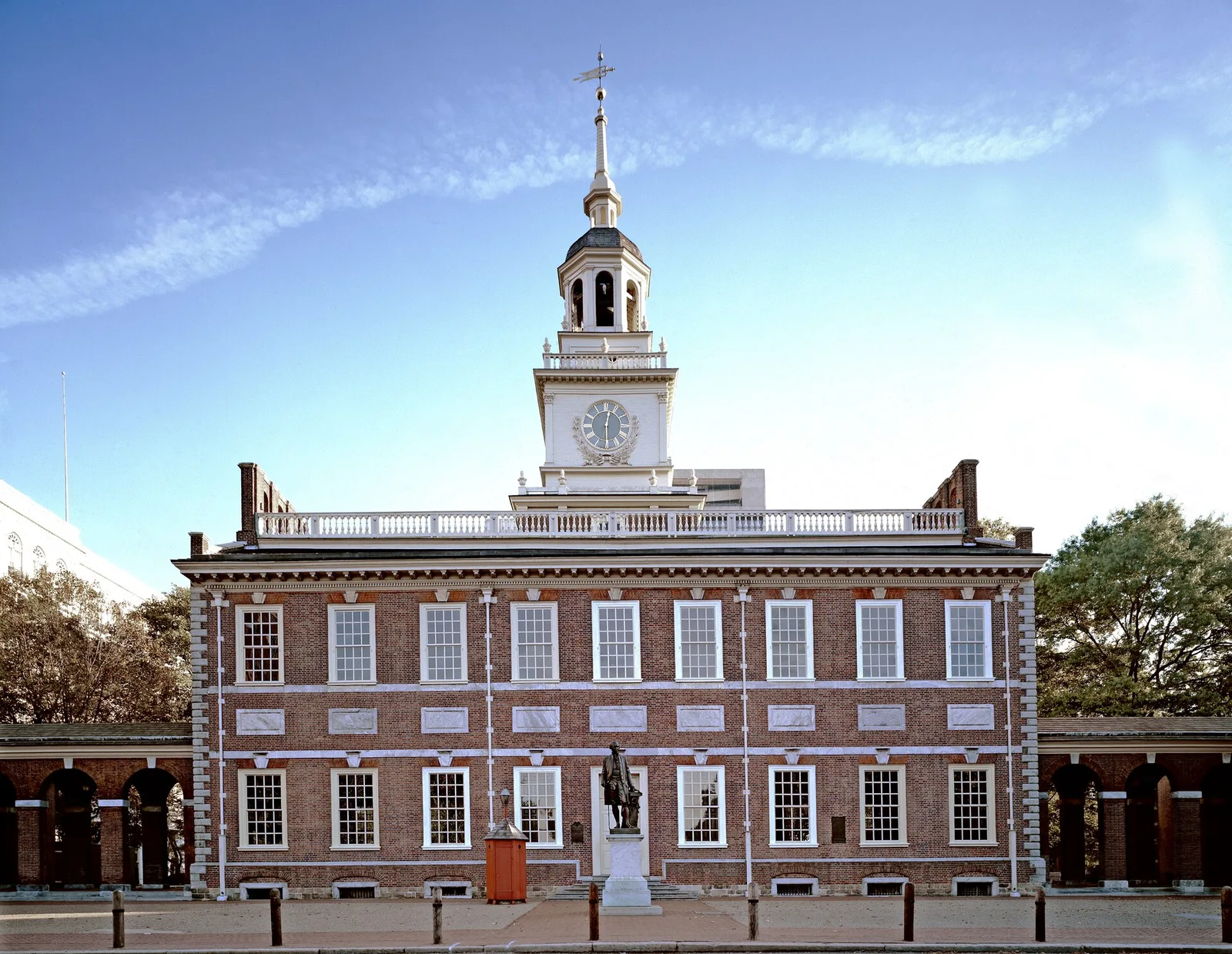 Independence Hall in Philadelphia, Pennsylvania, where both the Declaration of Independence and the Constitution of the United States were signed