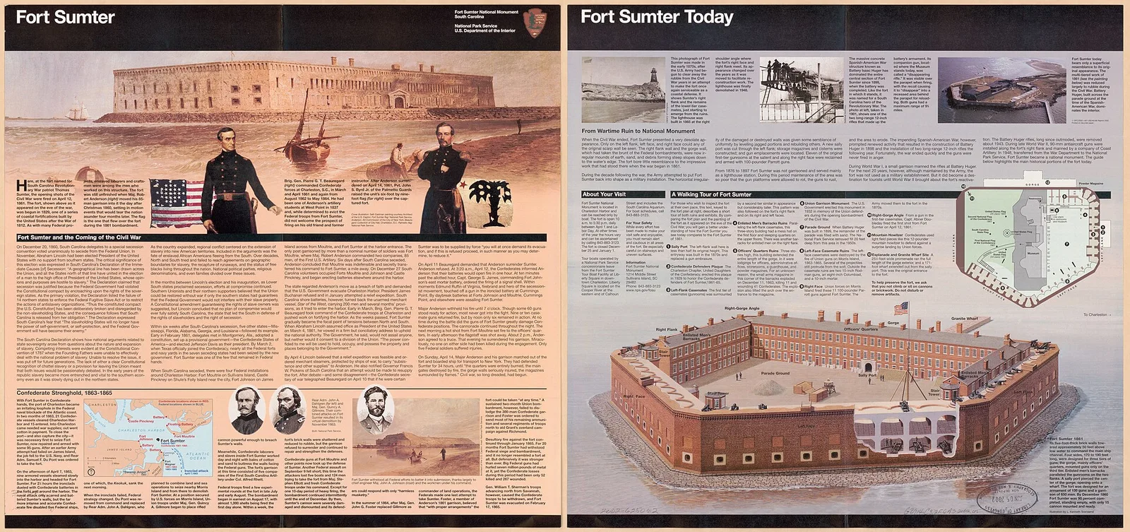 Fort Sumter in Charleston Harbor, South Carolina, where Confederate forces opened fire on the Union garrison on April 12, 1861, beginning the Civil War