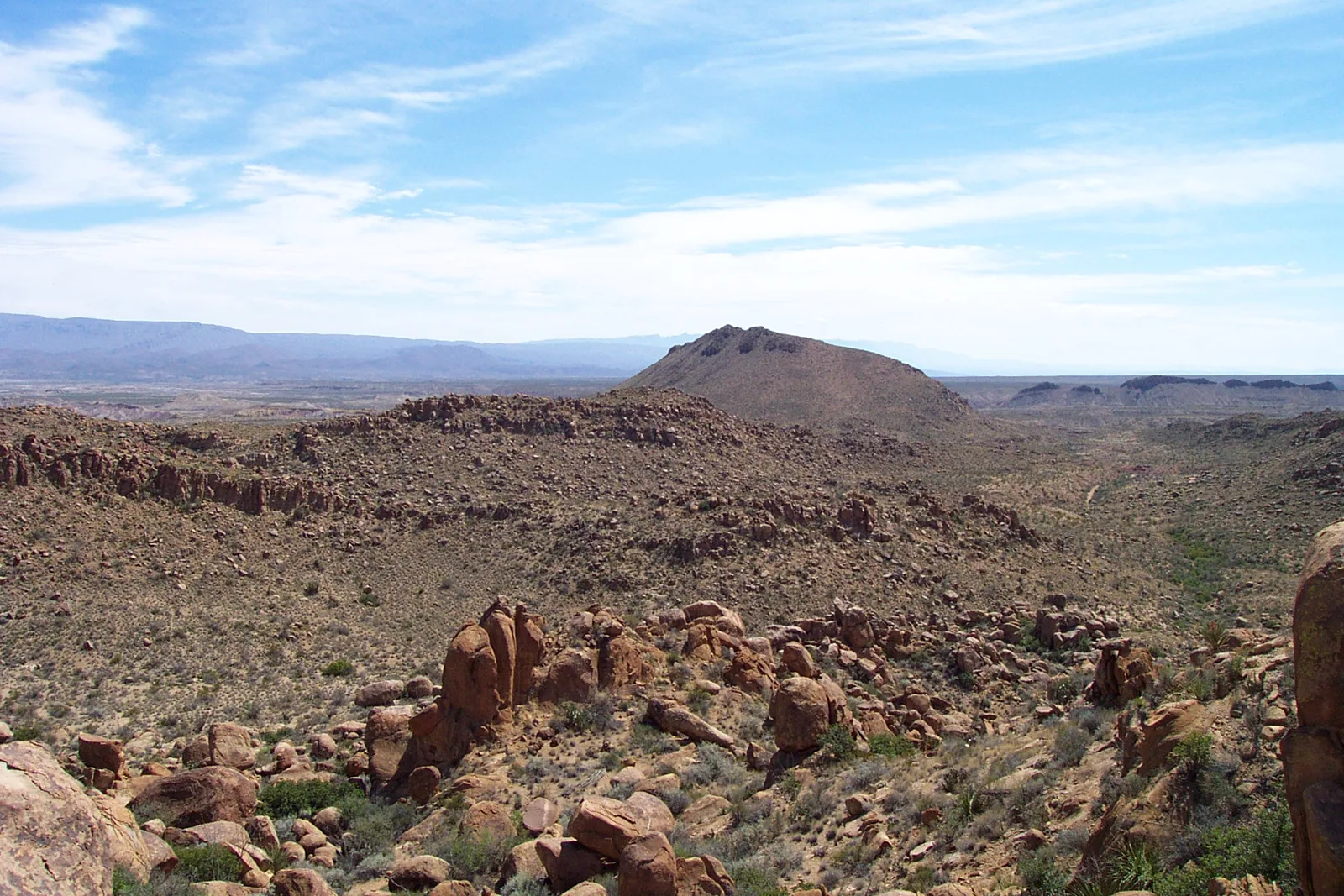 Big Bend National Park desert canyon and the Rio Grande, Texas