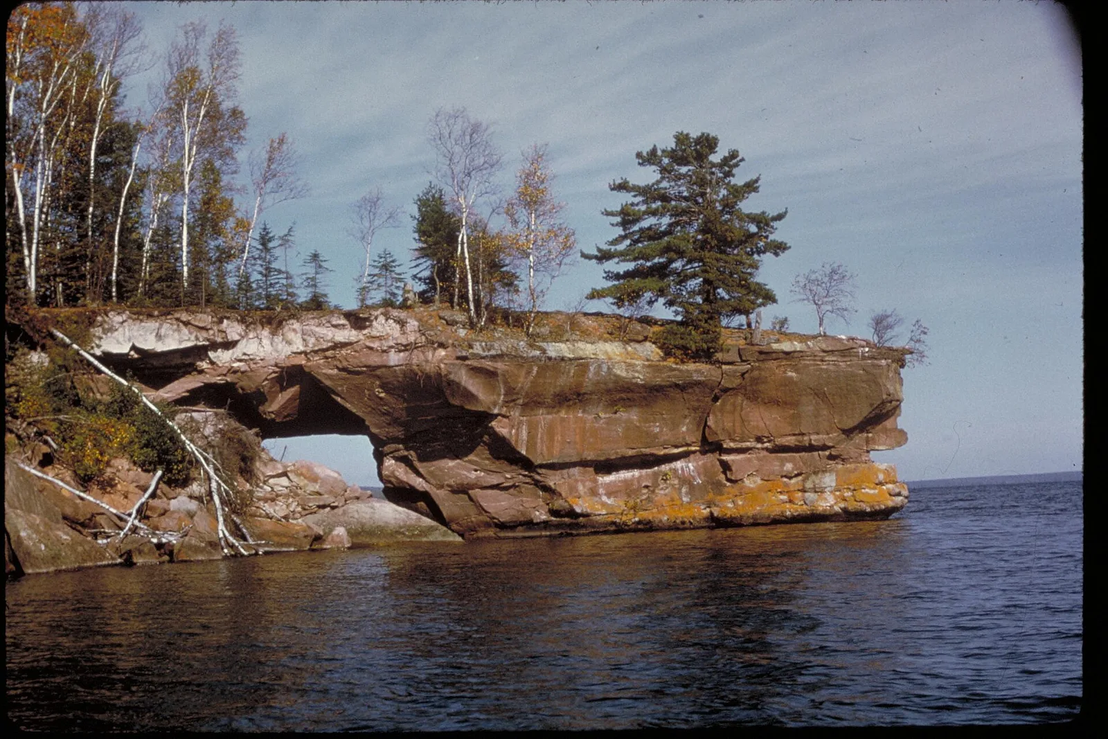 Elaborate ice formations coating the sandstone sea caves along Lake Superior at Apostle Islands National Lakeshore during a rare deep-freeze winter
