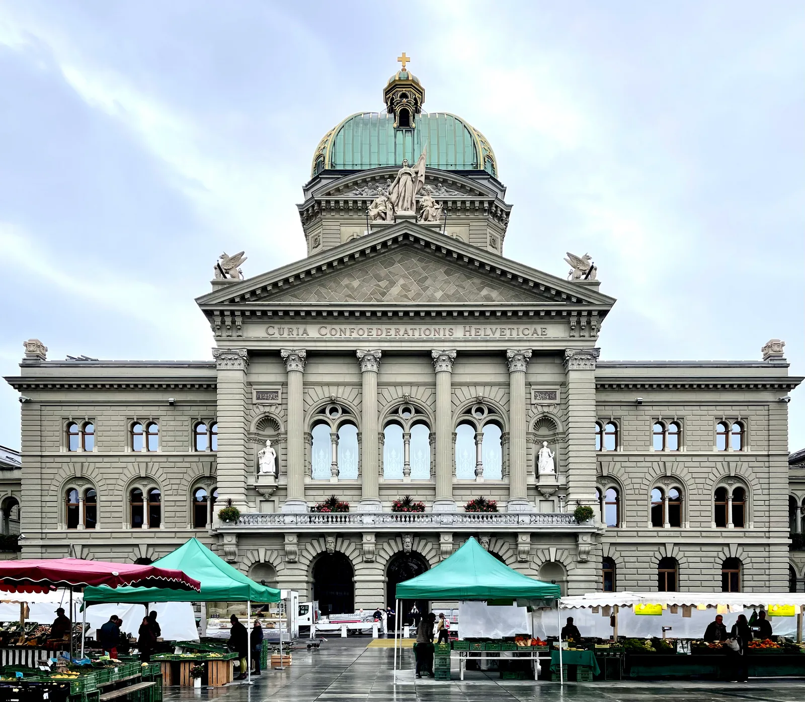 The Swiss Federal Parliament building in Bern, Switzerland