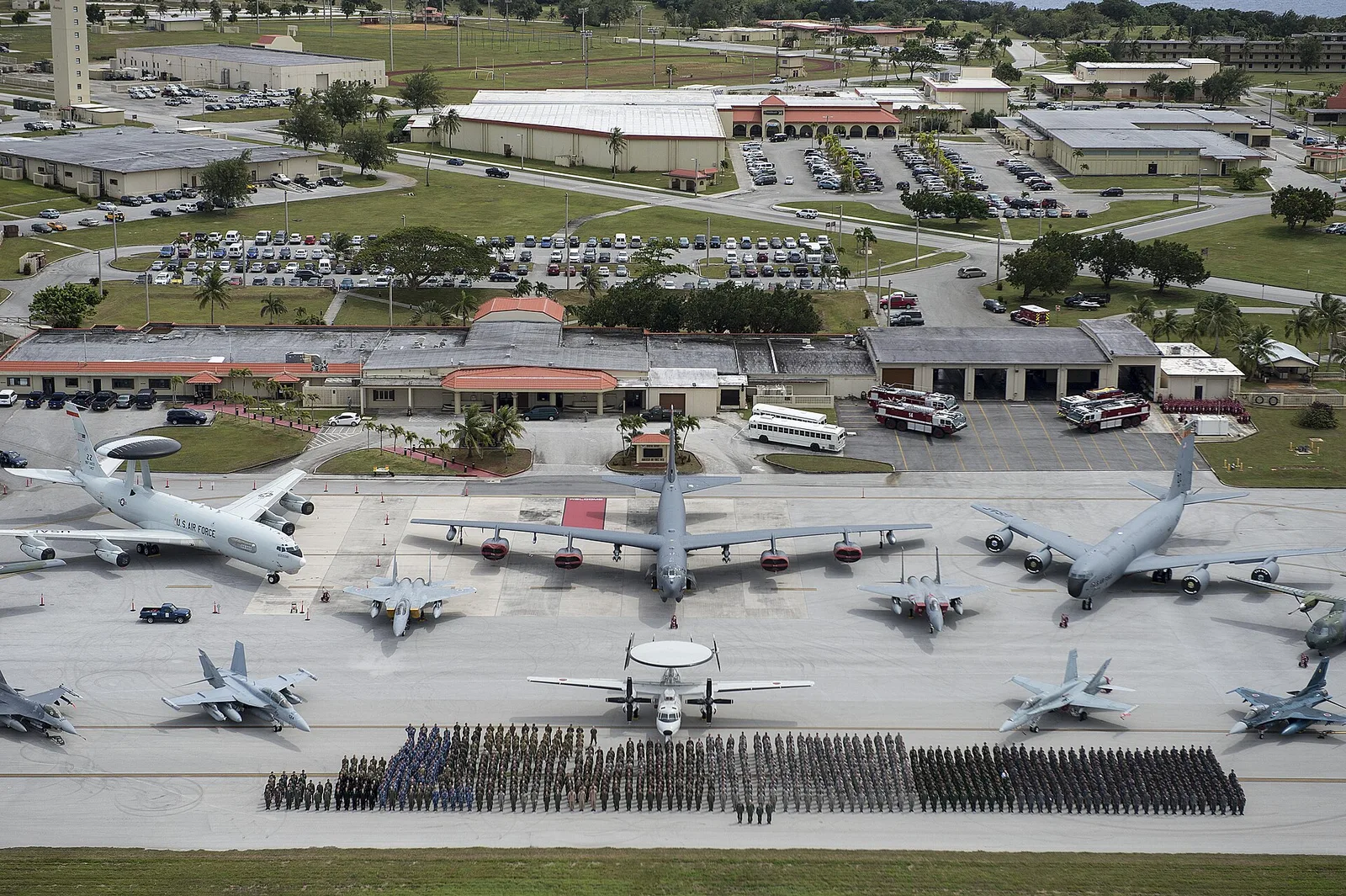 Andersen Air Force Base on the northern plateau of Guam, home to the B-52 bomber fleet and one of the most strategically important U.S. military installations in the Pacific