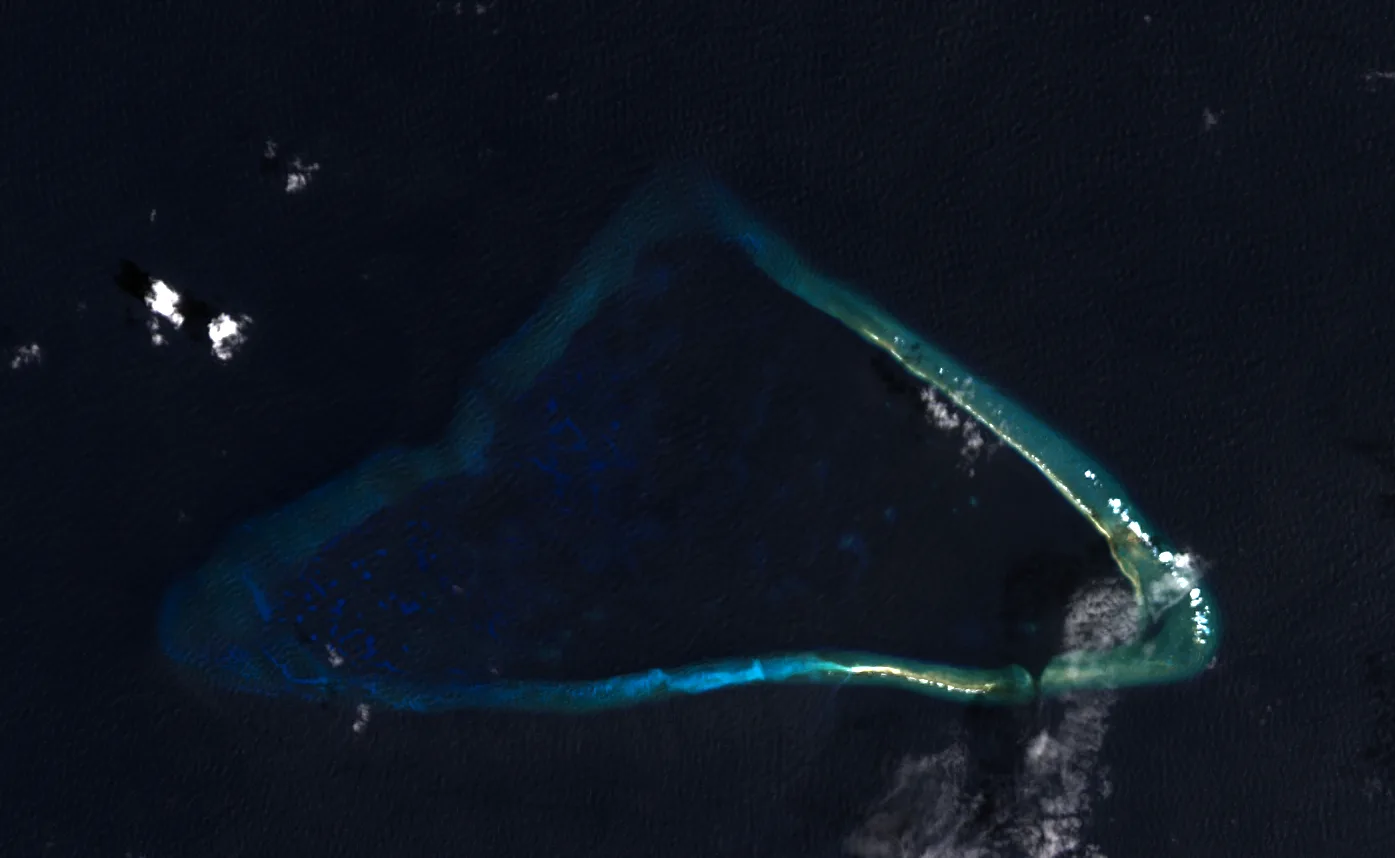 Kingman Reef from the air