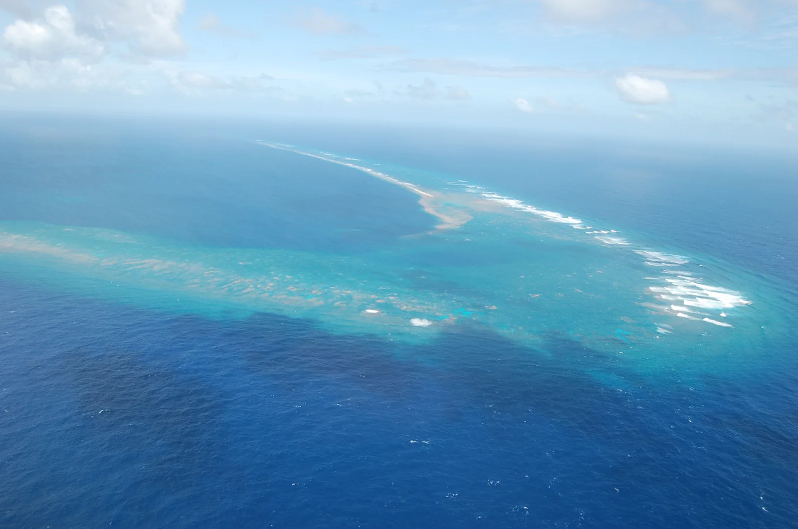 Kingman Reef aerial view