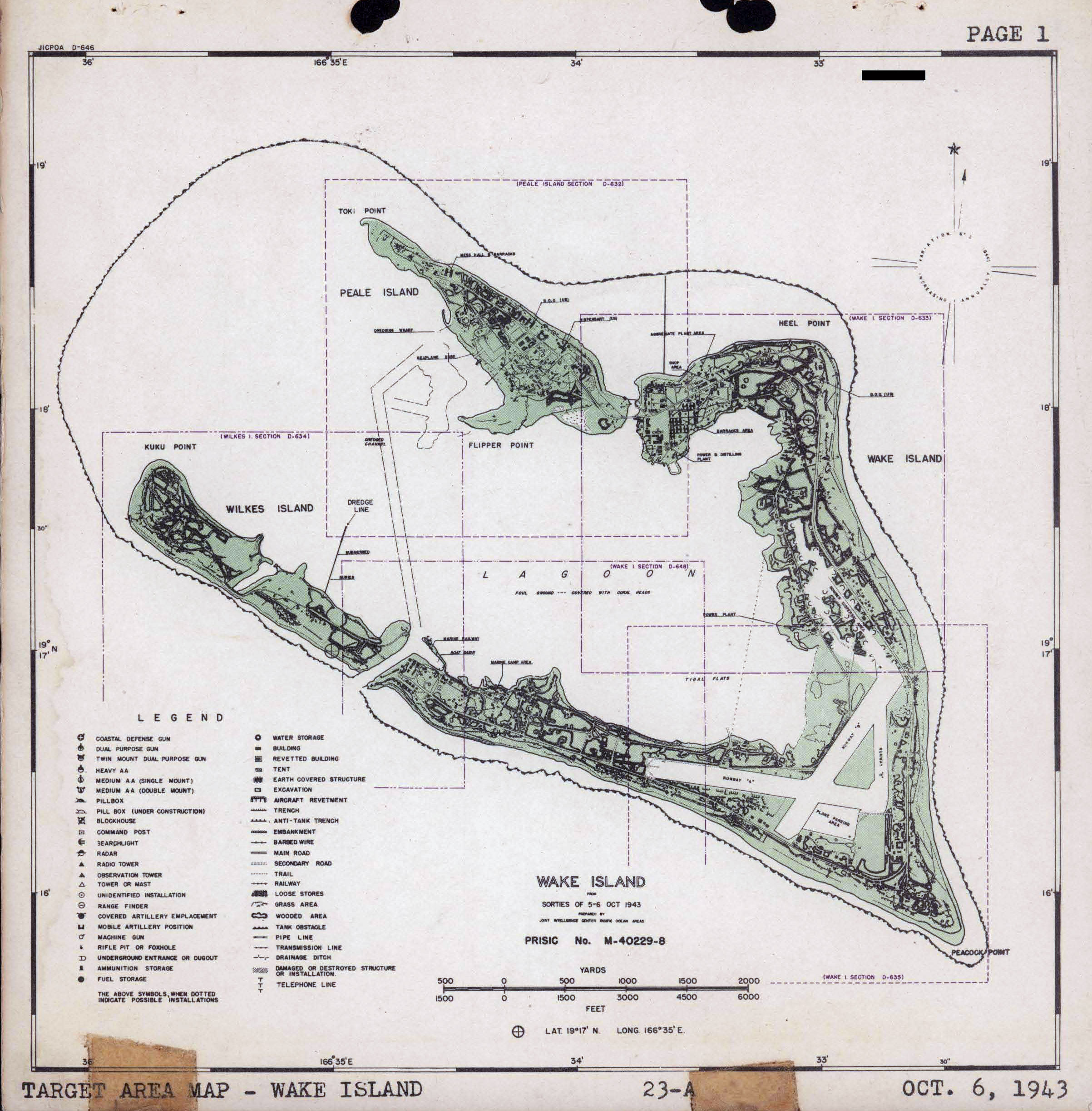 Wake Island aerial view